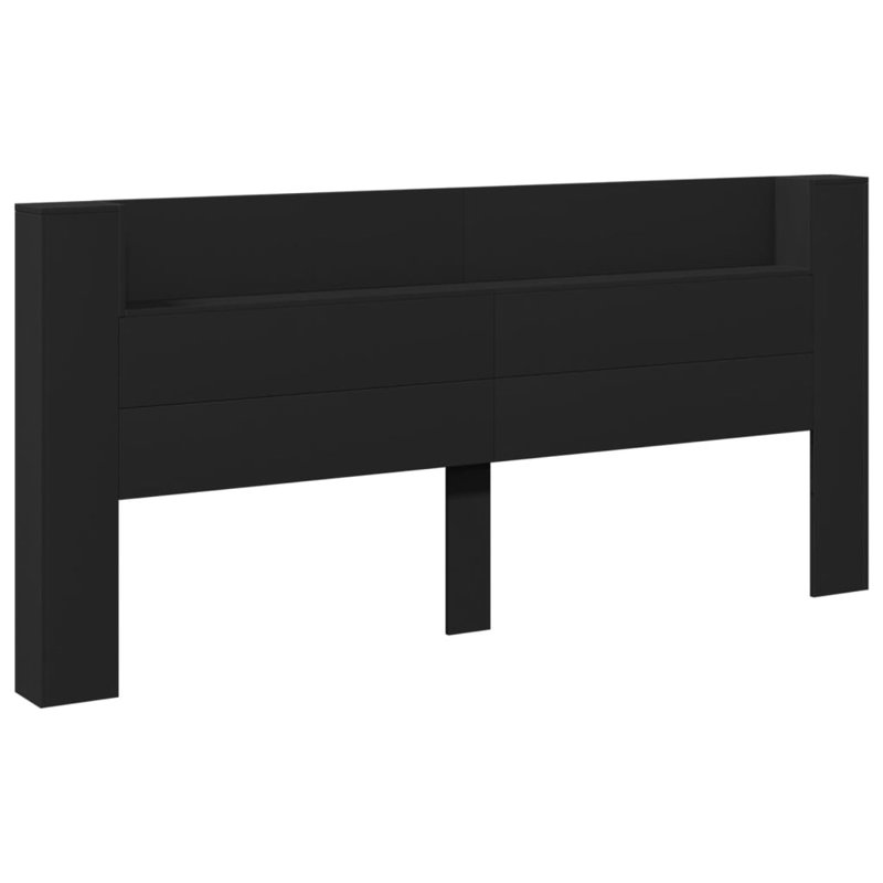 Chezkel Headboard, Extra Large Double - 200 x 220 cm, Black
