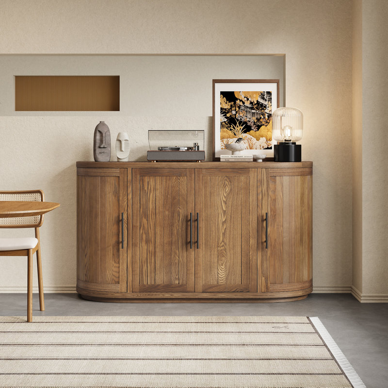 Buffet 4 portes Nora, Naturel