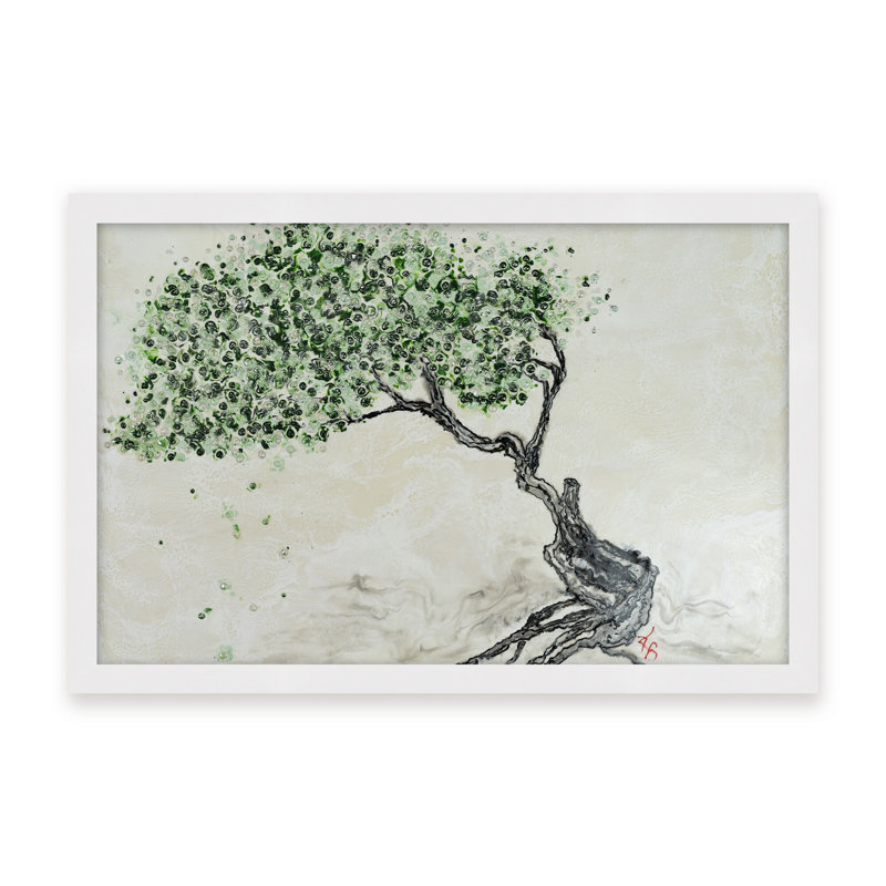 Nature Inspired "Fleeting Spring" Canvas Wall Art By , 30" H x 40" W, Black, Framed Matted Print