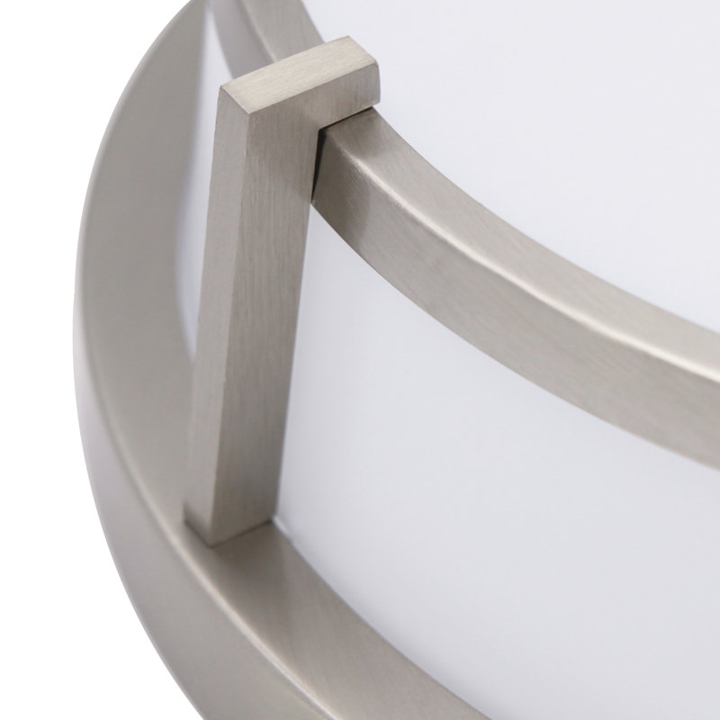 Plafonnier encastré à intensité variable de 25 W, luminaire DEL à DEL de 13 po, plafonnier conique en nickel brossé 2700K-4000K réglable pour une utilisation à l'intérieur