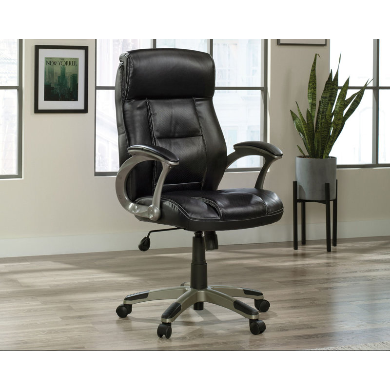 Chaise de bureau en cuir Treyce