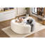 Double profondeur 042, chenille grise, idéal pour les salles de tai-chi, capacité de poids de 400 lb, forme, sièges ergonomiques, touche esthétique, revêtement d'assise en chenille sans effort d'assise, moelleux siège mi-moelleux, oreiller,