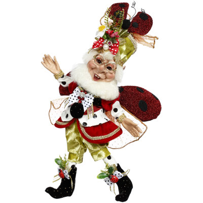 Lady Bug Elf, Small - 13.5 Inches