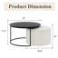 Table basse gigogne avec rangement