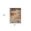 Tapis abstrait 5 pi x 7 pi tissé à la machine