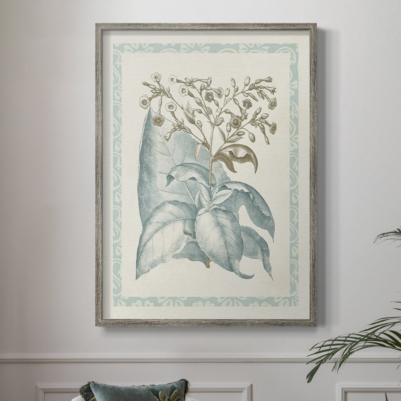 Willow Blue Besler I, reproduction encadrée - bois massif, H 11 po x l 9 po