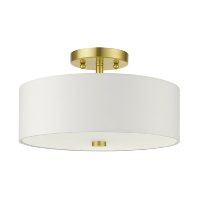 Flaire 3-Light Semi Flush Mount