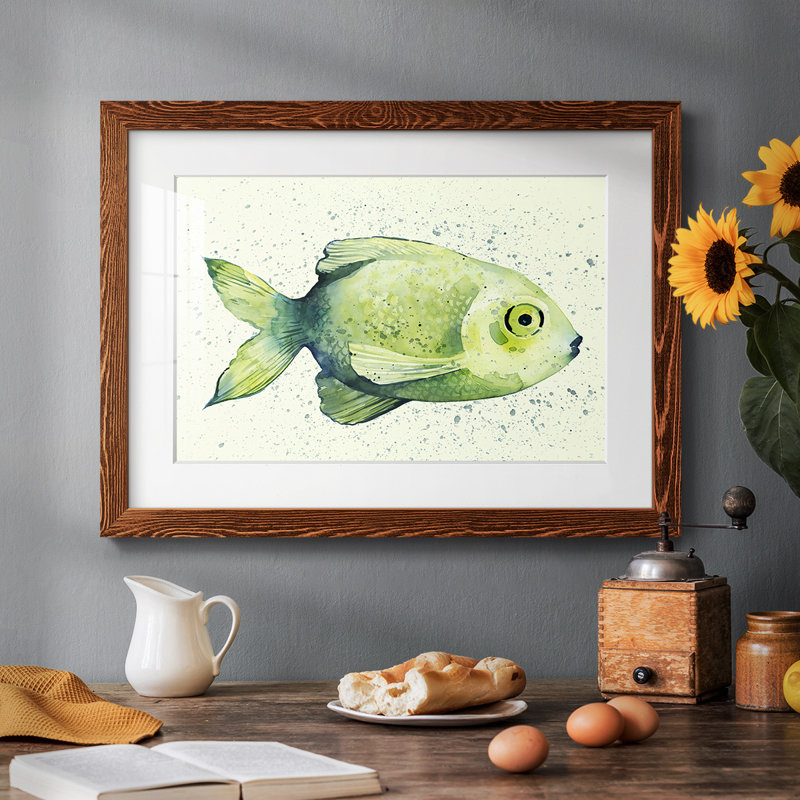 Poisson d'eau douce moucheté II, H 18 po x l 26 po x P 1,5 po, Érable