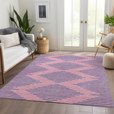 Premium Machine Washable Jahnke AMF1017 Geometric Rug