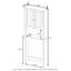 Stripling 60Cm W x 160Cm H x 21Cm D Over the Toilet-1722092180