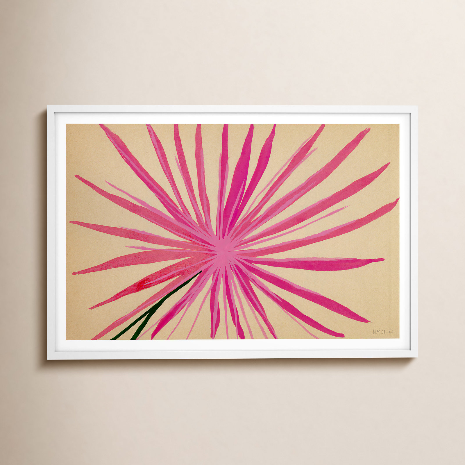 Native Print by Susan Hable, White