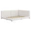 Upholstered Platform Bed With USB Ports-494785485
