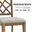 Ensemble de 2 chaises de salle à manger rembourrées à cadre en bois-403593196