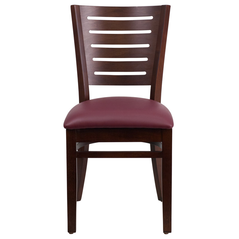 Chaise d'appoint Ceja, Noyer, Bourgogne