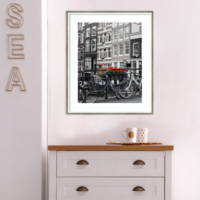 Carnegie White Picture Frame with Mat
