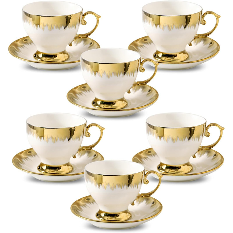 Ceramic Cup With Gold