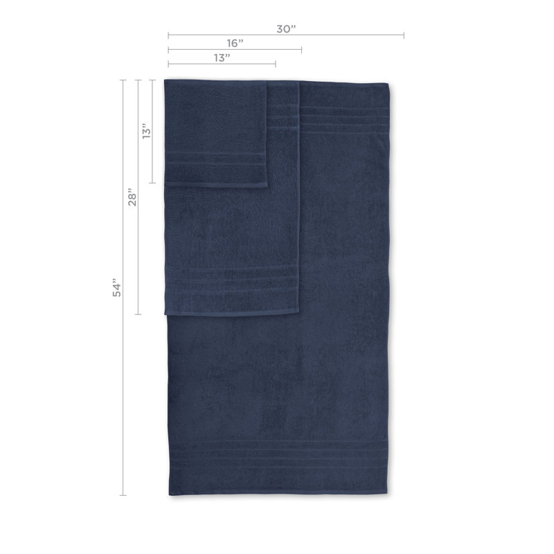 Ensemble de serviettes 6 pièces Martex Ultimate, Bleu héritage
