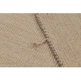 Rug & Kilim’S Accent Kilim And Square Rug In Textural Cream Stripes, Gray Accent