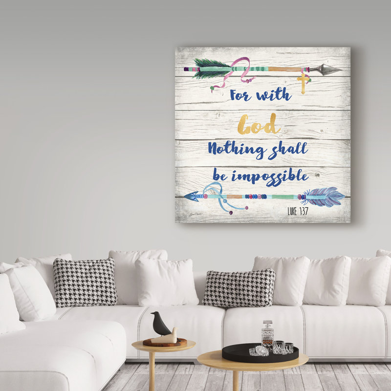 'Rustic Bible Verse 2' Textual Art on Wrapped Canvas, 14" H x 14" W x 2" D