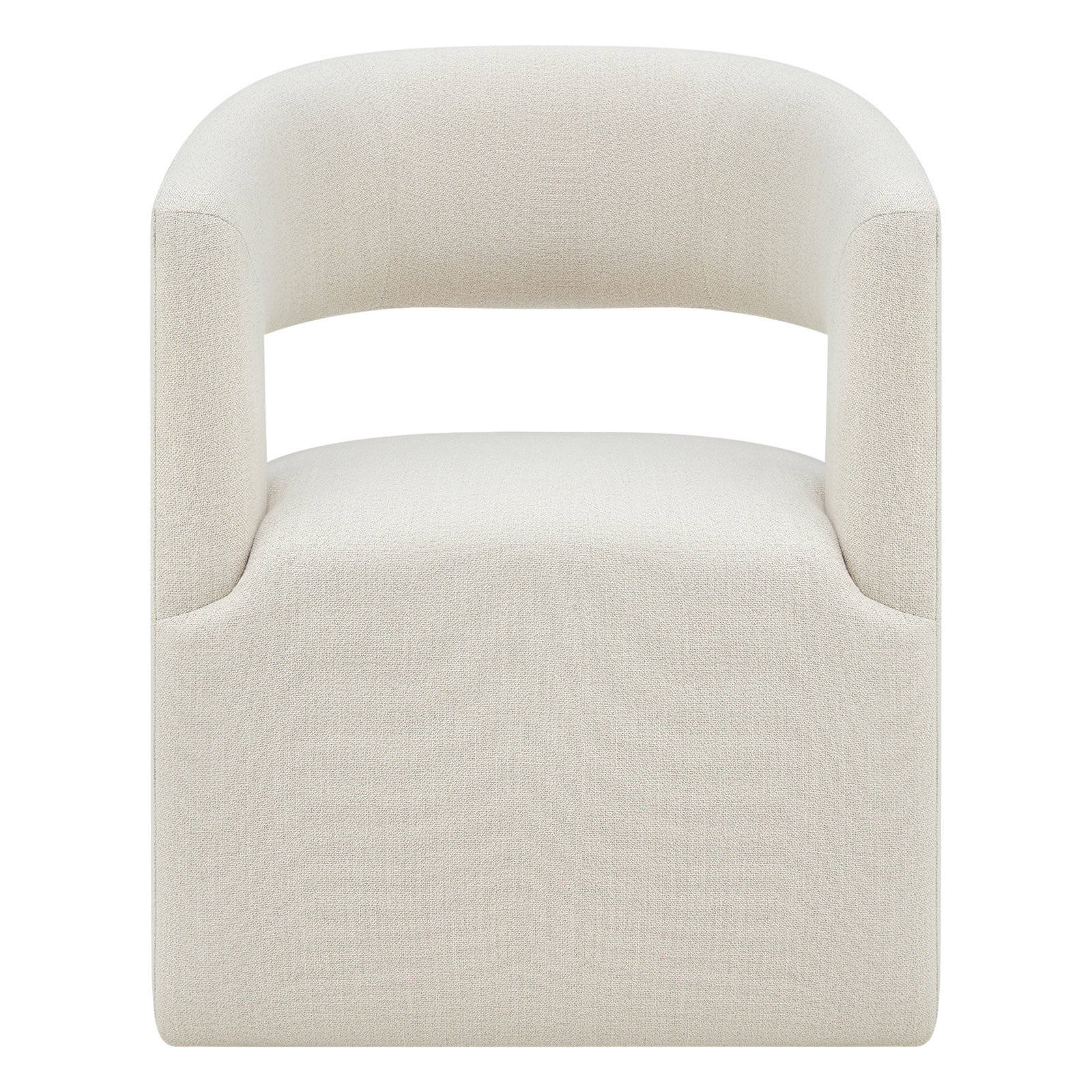 Upholstered Dining Chair, Off-White