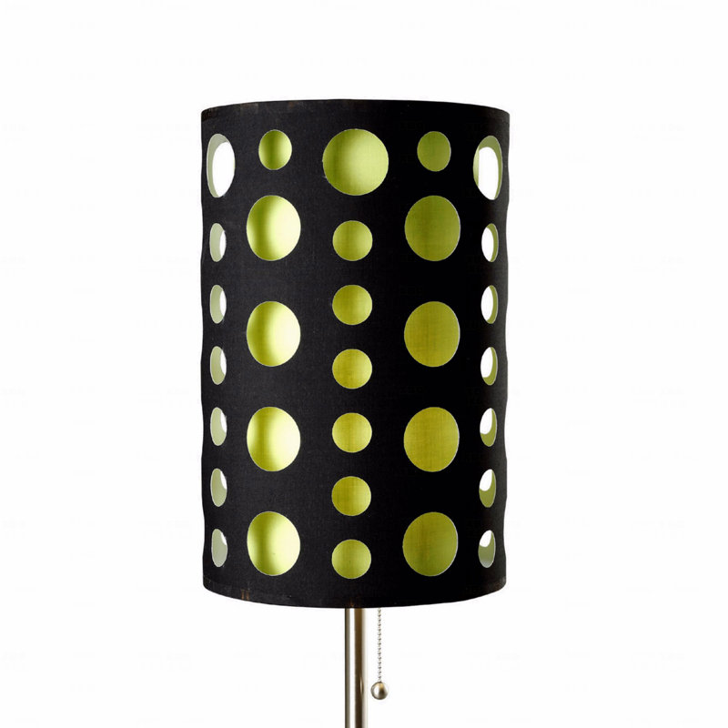 Lampe de table - 33 po de haut en métal, design rétro, Vert