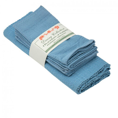 Ensemble de napperons et serviettes de table 8 pièces Keiten