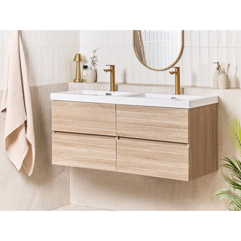 Napanoch 120.00mm Double Bathroom Vanity with Basin