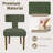 Modern T-Backrest Lambswool Fabric Upholstered Dining Chairs (Set of 6)-961757142