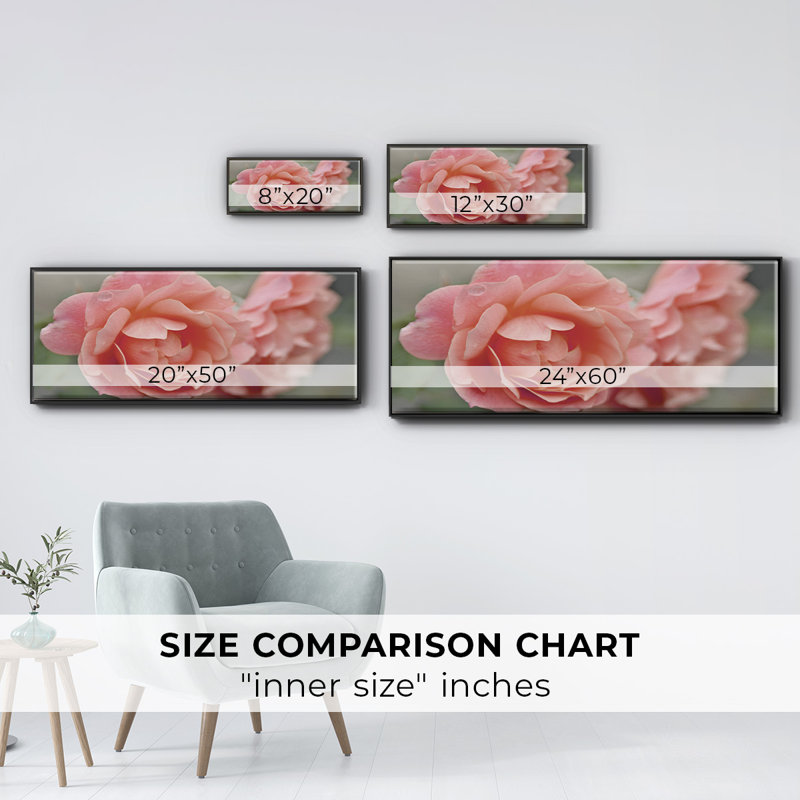 Cottage Climber- Framed Canvas, 20" H x 50" W