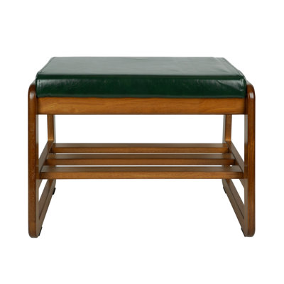 Banc de rangement en similicuir