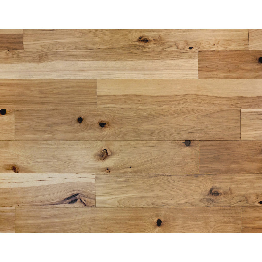 Vineyard Collection Hickory 5" Wide x Varying Length Water Resistant Engineered Hardwood Flooring From the Forest 