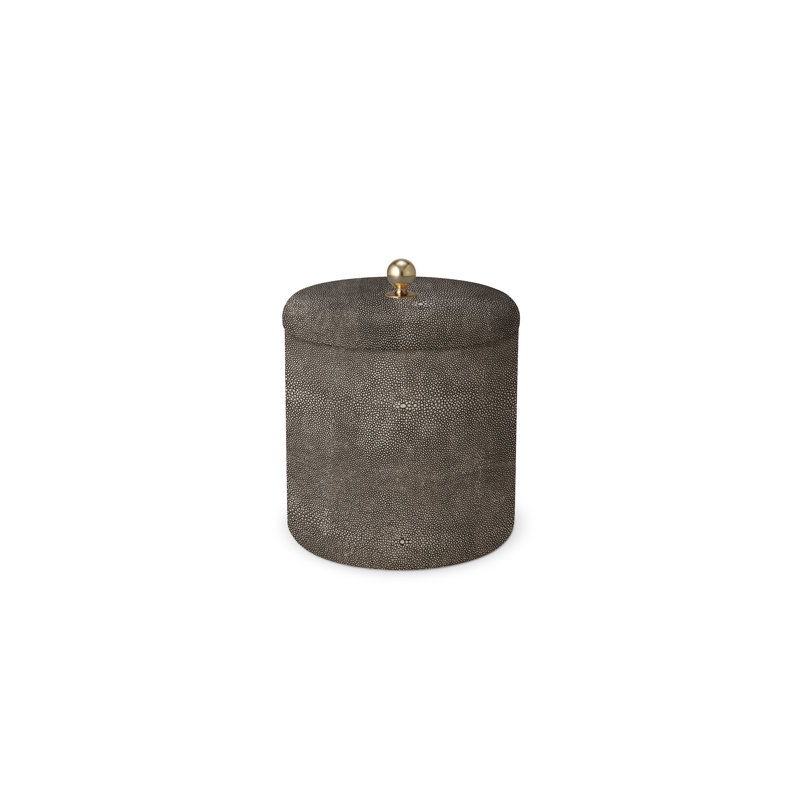 Shagreen Ice Bucket, Chocolate