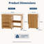Bureau de couture mobile pliant avec station de charge et tablettes de rangement