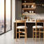 Tabouret de comptoir en cuir Zoyah Tayla-1654572577