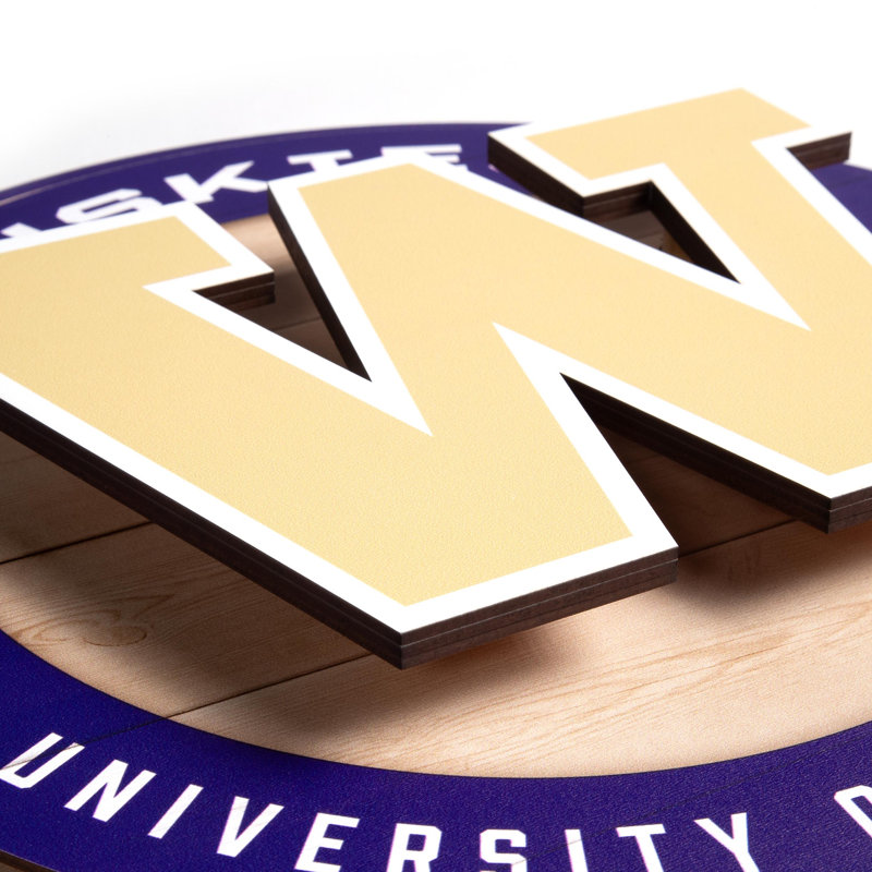 NCAA Washington Huskies 3DX Circle Wall Art