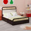 Lit plateforme en bois avec lit gigogne et 2 tiroirs-1835019713