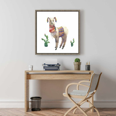 Red Ethnic Bedroom Canvas | Lama Parade Wall Art Decor