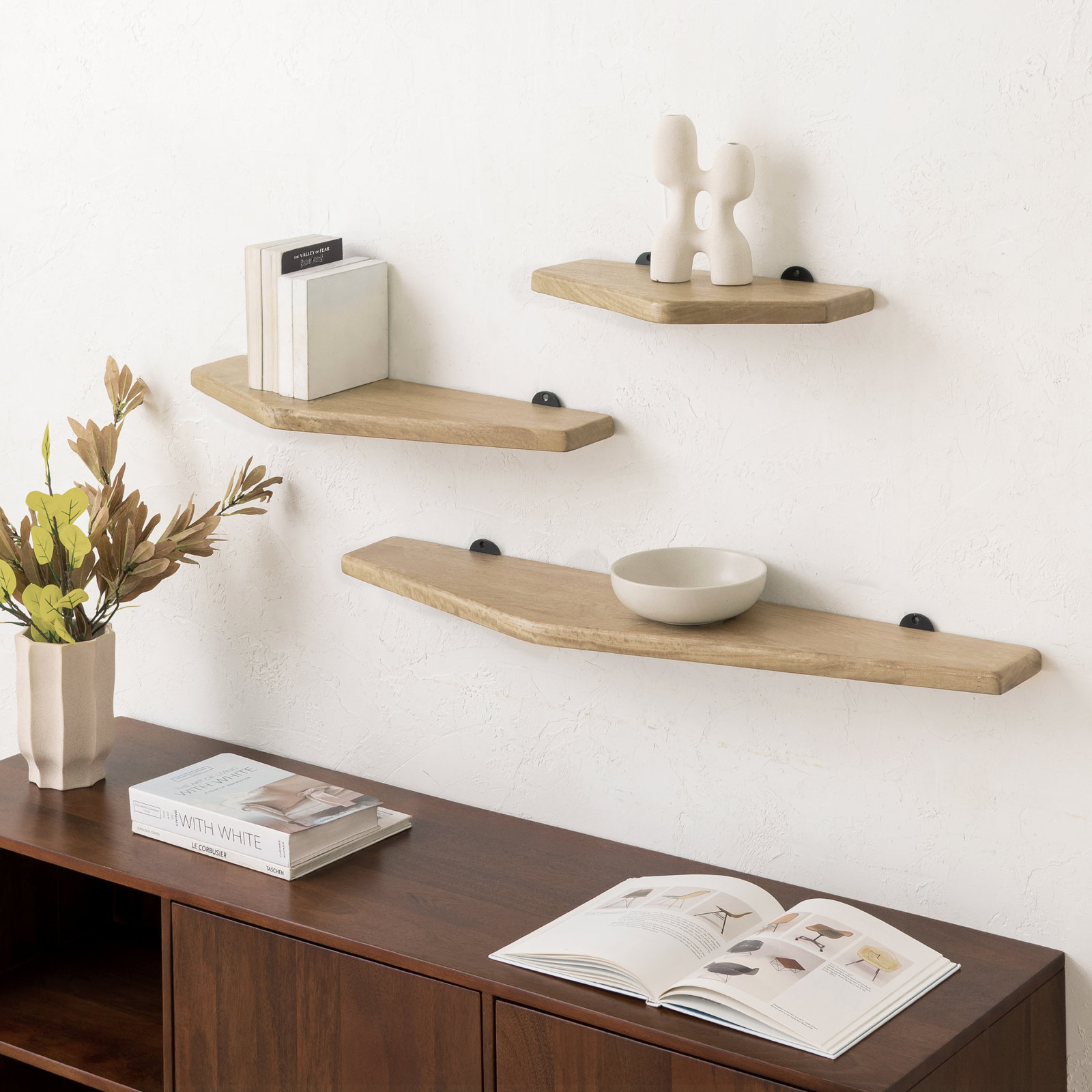 Glennon 36" Floating Shelf, Warm Sand