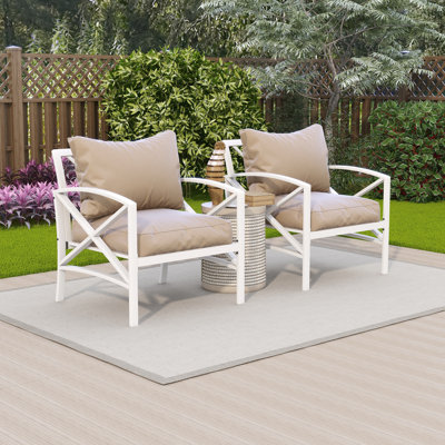 Ajea 27.16'' Wide Patio Sectional with Cushions