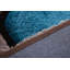 Tapis à poil long bleu / beige Banas-1514913458