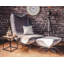 Elicia Velvet Armchair with Footstool