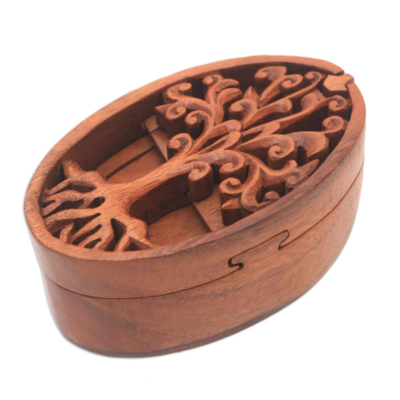 Boîte à puzzle en bois ovale tree Thorsby
