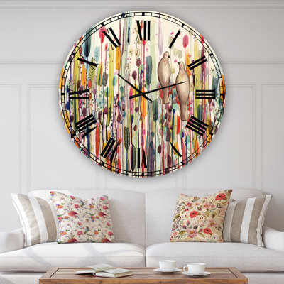 Horloge murale surdimensionnée L'un pour l'autre