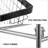 Galvanized Steel Laundry Cart with Wheels