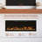 Aerus 50" Recessed or Wall Mounted Electric Fireplace, Alexa or Google Home Compatible, Logs & Crystals, Remote Control-1002056948