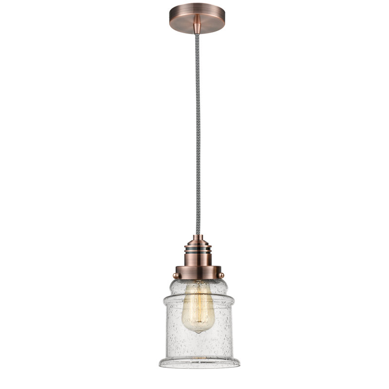 Cecil 1 - Light Single Pendant, Antique Copper