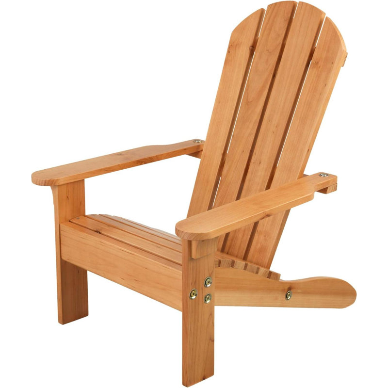 Analayah Wood Foldable Outdoor Adirondack Chair, Brown