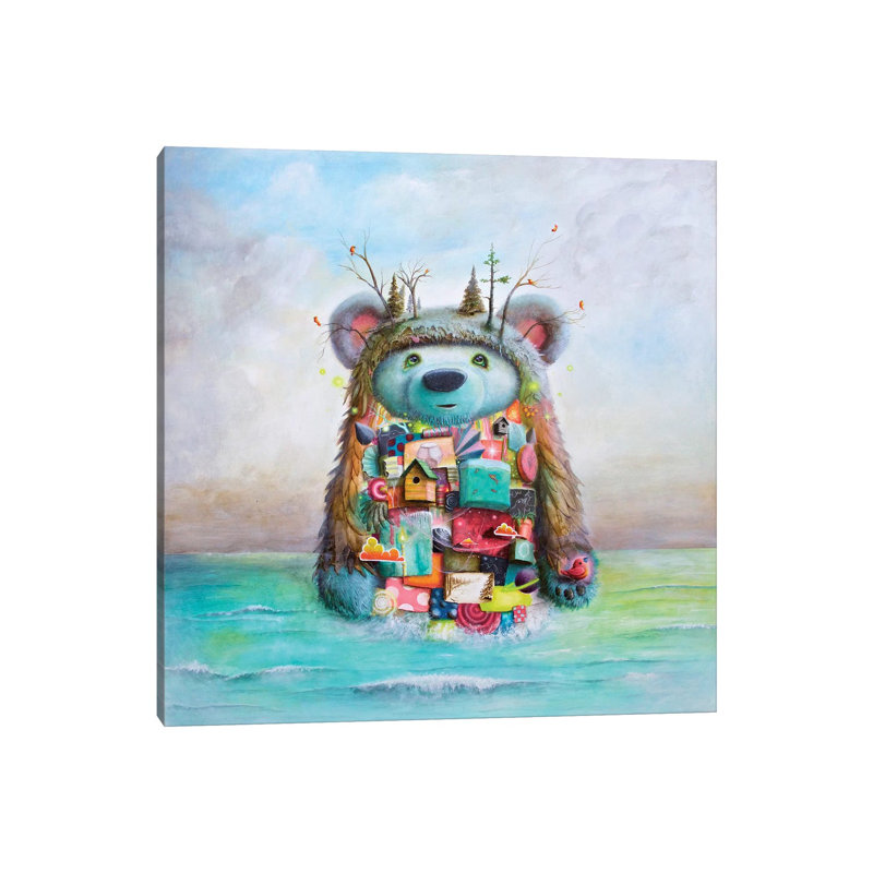 «The Adventure» par Scott Mills - impression d'art graphique, Toile tendue, Pas de tapis, H 26 po x l 26 po x P 1,5 po