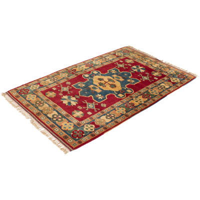 Hadiqa One-of-a-Kind 5'1" X 8'2" 1980s Wool Area Rug in