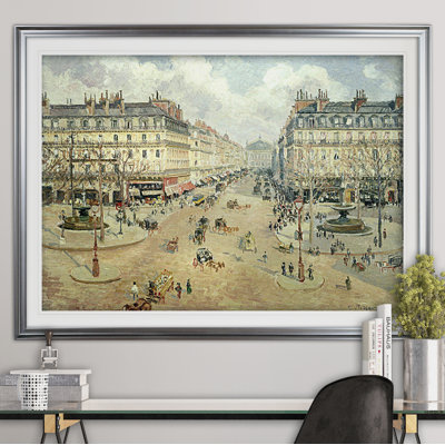 « avenue de l’opera matin soleil », reproduction de peinture à l’acrylique